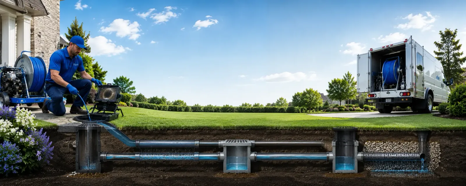 Outdoor drain cleaning information for Pomfret, MD